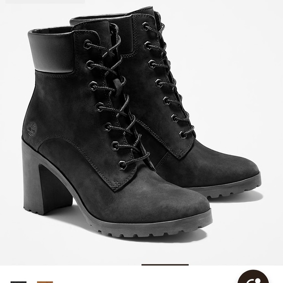 Black Lace-Up Ankle Boots - Picture 11 of 12